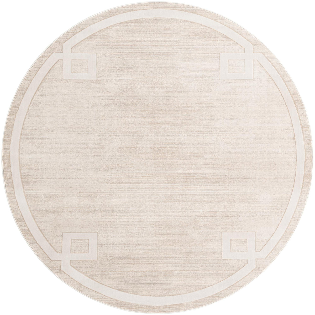 Metro Heights Collection Area Rug -  Bronx Round Beige  lifestyle 92
