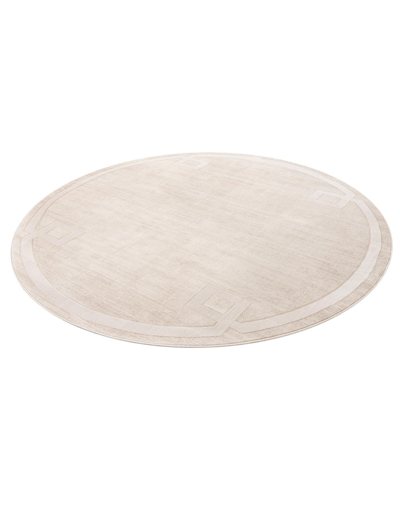 Metro Heights Collection Area Rug -  Bronx Round Beige  lifestyle 69