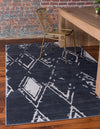 Metro Heights Collection Area Rug -  Madison Rectangle Navy Blue  lifestyle 5