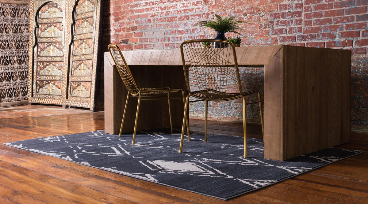 Metro Heights Collection Area Rug -  Madison Rectangle Navy Blue  lifestyle 8