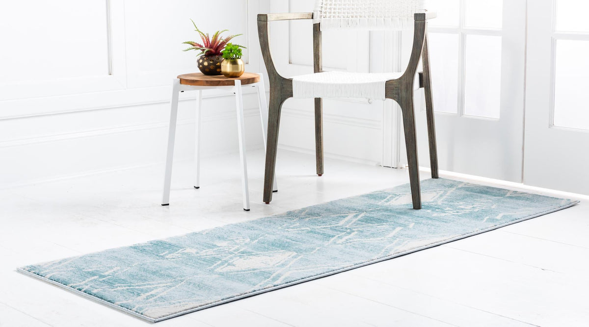 Metro Heights Collection Area Rug -  Madison Runner Turquoise  lifestyle 76