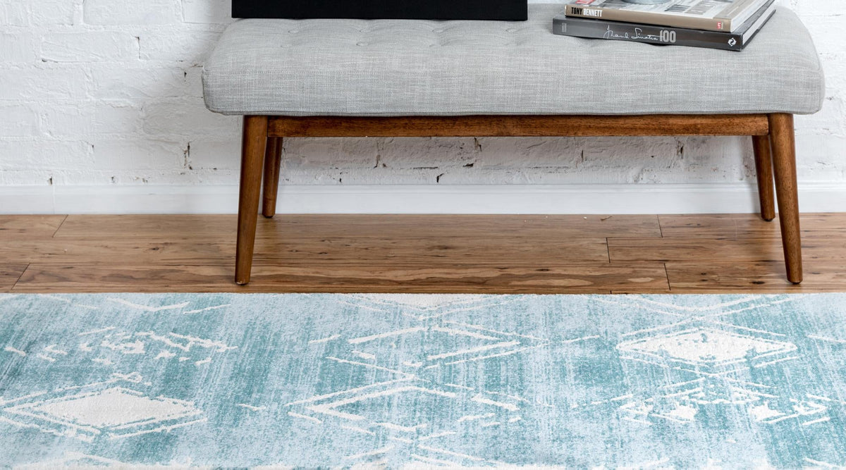 Metro Heights Collection Area Rug -  Madison Runner Turquoise  lifestyle 88