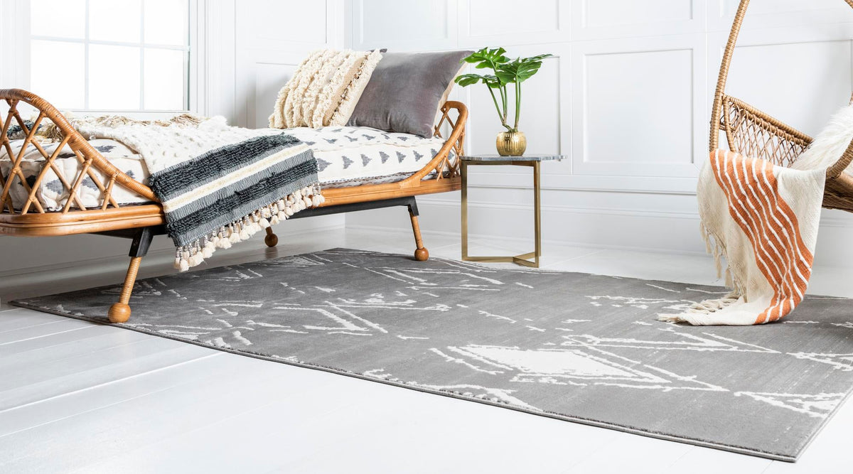 Metro Heights Collection Area Rug -  Madison Rectangle Gray  lifestyle 12