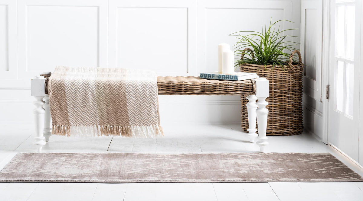 Metro Heights Collection Area Rug -  Madison Runner Light Brown  lifestyle 90