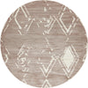 Metro Heights Collection Area Rug -  Madison Round Light Brown  lifestyle 39