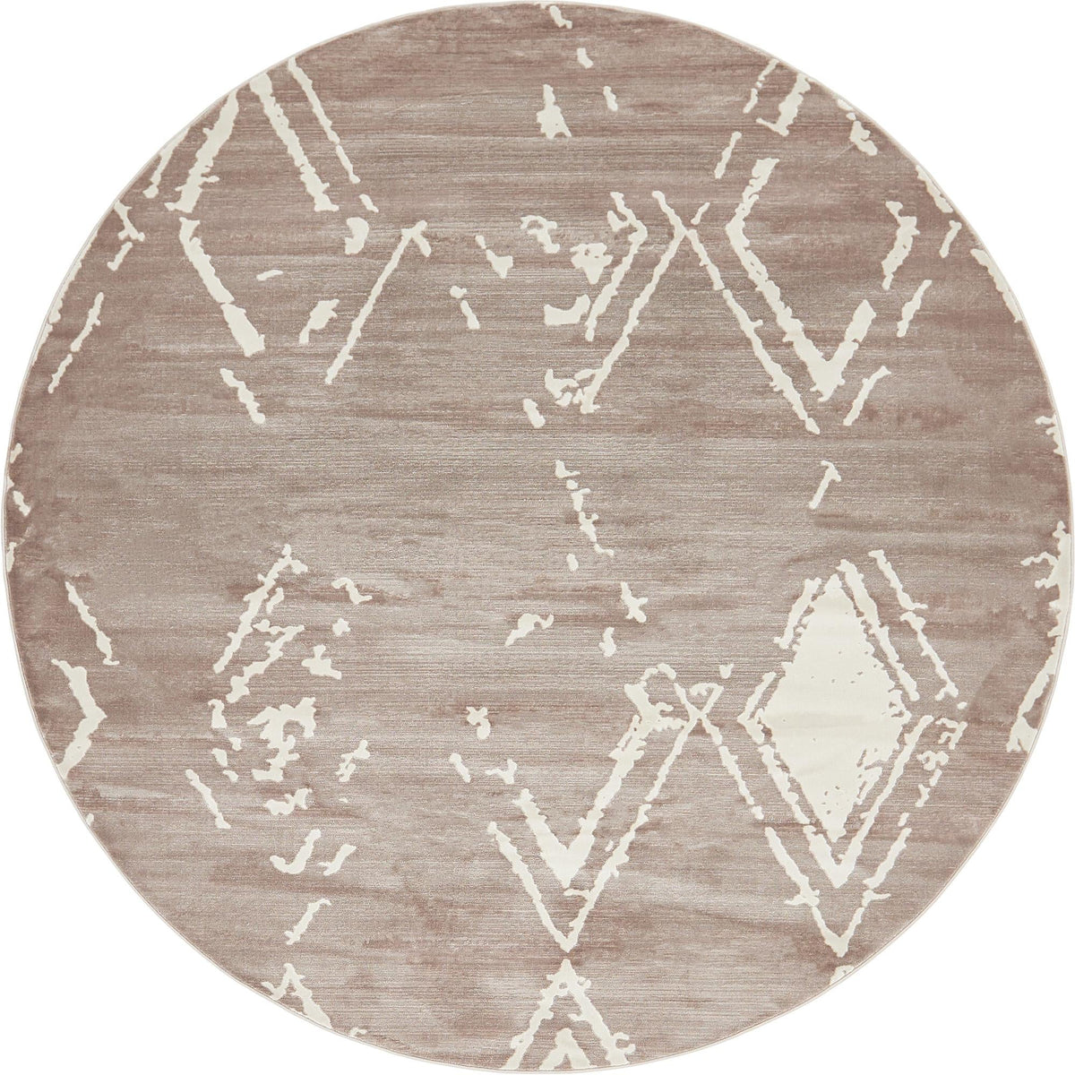 Metro Heights Collection Area Rug -  Madison Round Light Brown  lifestyle 39