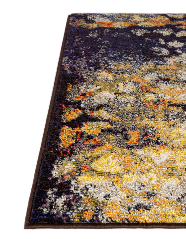 Venetian Tapestry Collection Area Rug - Murano Rectangle Navy Blue  lifestyle 14