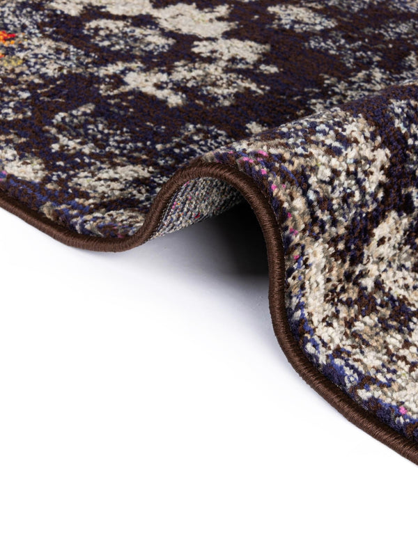Venetian Tapestry Collection Area Rug - Murano Rectangle Navy Blue  lifestyle 20