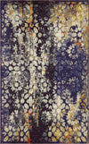 Venetian Tapestry Collection Area Rug - Murano Rectangle Navy Blue  lifestyle 2