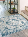 Riviera Elegance Collection Area Rug -  Menton (Blue) Square Blue  lifestyle 11