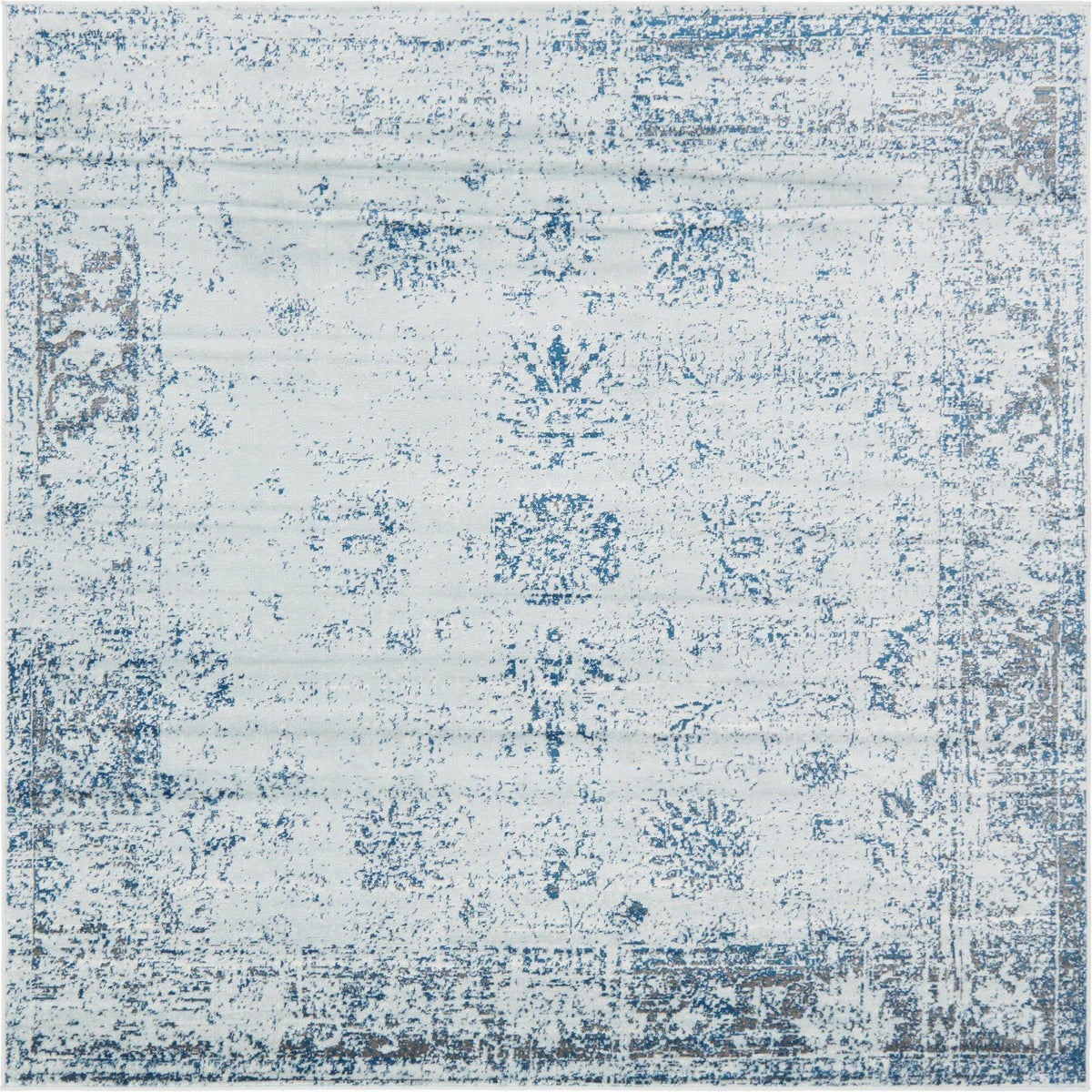 Riviera Elegance Collection Area Rug - Antibes (Light Blue) Square Light Blue Main