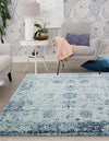 Riviera Elegance Collection Area Rug - Antibes (Light Blue) Square Light Blue  lifestyle 3