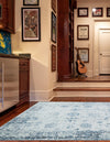 Riviera Elegance Collection Area Rug - Antibes (Light Blue) Square Light Blue  lifestyle 18