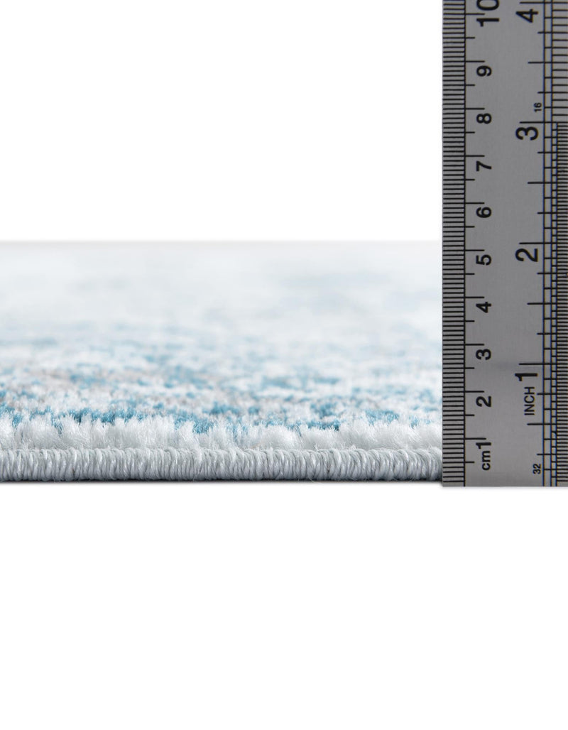 Riviera Elegance Collection Area Rug - Antibes (Light Blue) Square Light Blue  lifestyle 29