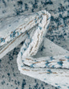 Riviera Elegance Collection Area Rug - Antibes (Light Blue) Square Light Blue  lifestyle 35