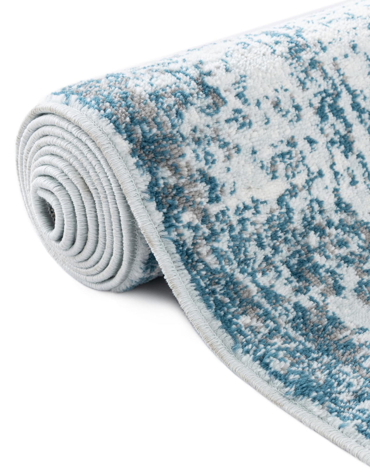 Riviera Elegance Collection Area Rug - Antibes (Light Blue) Square Light Blue  lifestyle 40