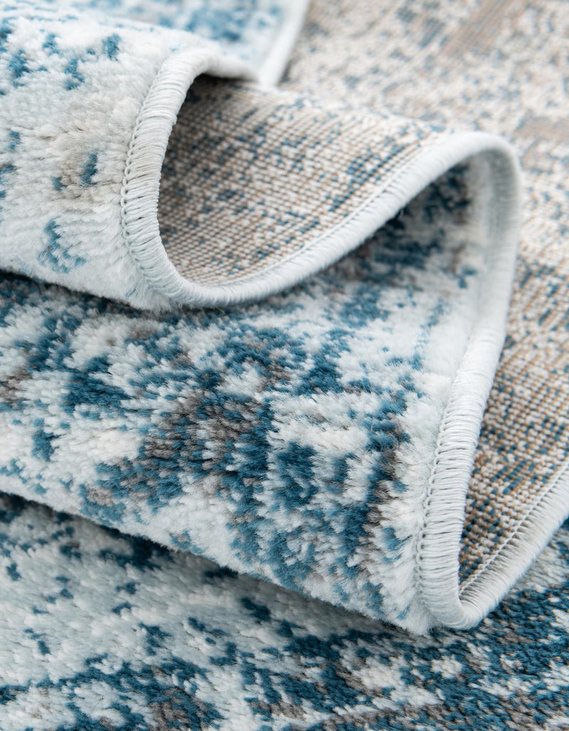 Riviera Elegance Collection Area Rug - Antibes (Light Blue) Square Light Blue  lifestyle 41