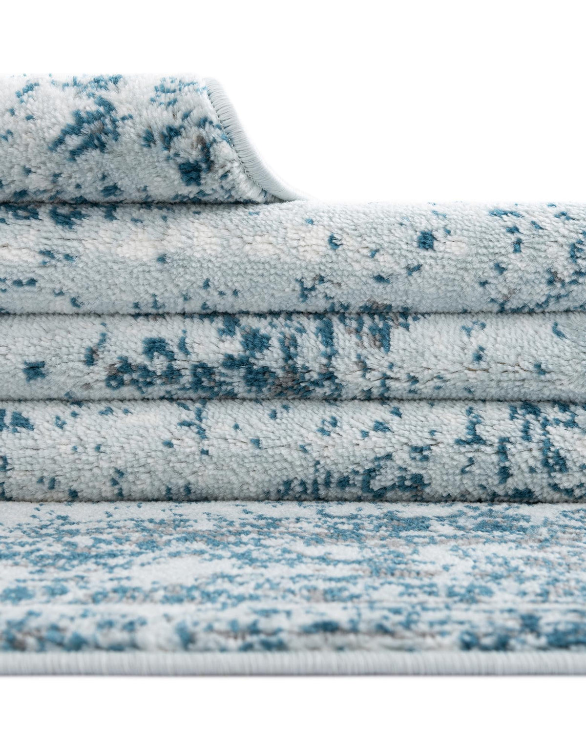 Riviera Elegance Collection Area Rug - Antibes (Light Blue) Square Light Blue  lifestyle 42
