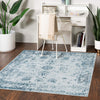 Riviera Elegance Collection Area Rug - Antibes (Light Blue) Square Light Blue  lifestyle 44