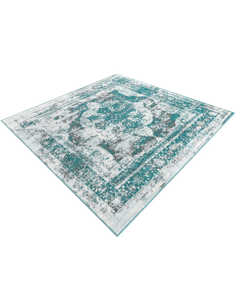 Riviera Elegance Collection Area Rug -  Menton (Turquoise) Square Turquoise  lifestyle 42
