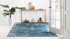 Riviera Elegance Collection Area Rug - Antibes (Blue) Square Blue  lifestyle 3