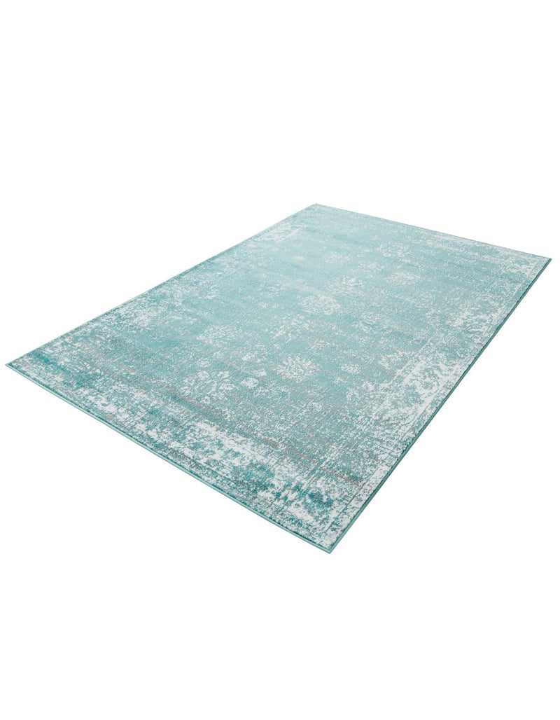 Riviera Elegance Collection Area Rug - Antibes (Turquoise) Rectangle Turquoise  lifestyle 7
