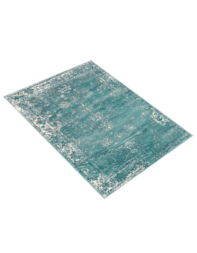 Riviera Elegance Collection Area Rug - Antibes (Turquoise) Rectangle Turquoise  lifestyle 9