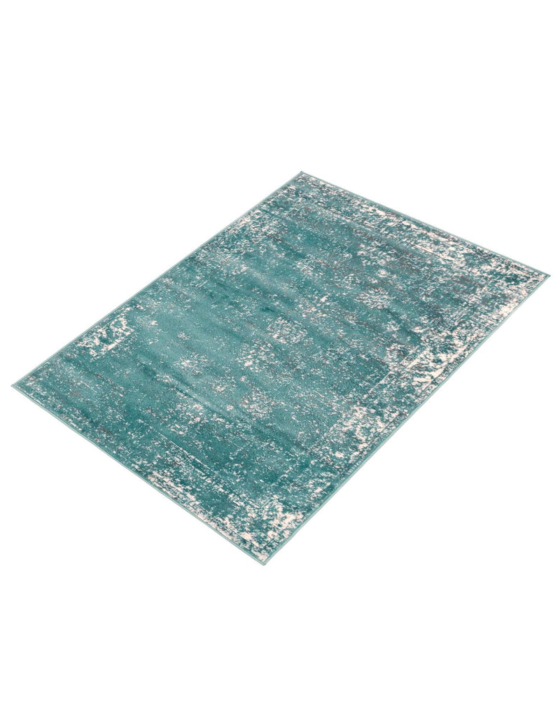 Riviera Elegance Collection Area Rug - Antibes (Turquoise) Rectangle Turquoise  lifestyle 10