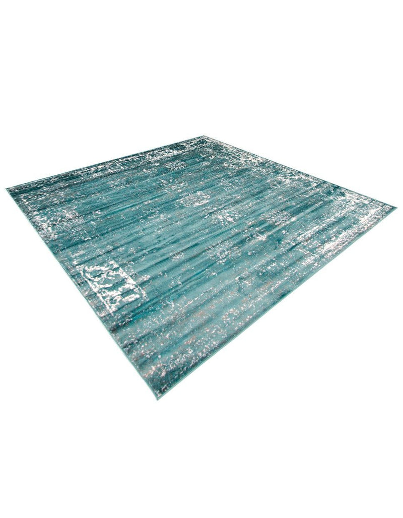 Riviera Elegance Collection Area Rug - Antibes (Turquoise) Square Turquoise  lifestyle 30