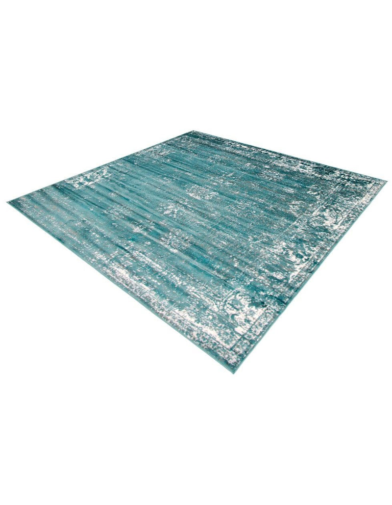 Riviera Elegance Collection Area Rug - Antibes (Turquoise) Square Turquoise  lifestyle 31