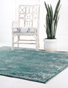 Riviera Elegance Collection Area Rug - Antibes (Turquoise) Square Turquoise  lifestyle 33
