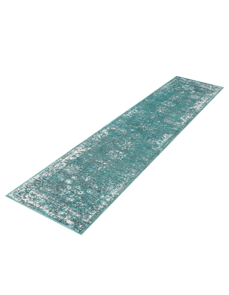 Riviera Elegance Collection Area Rug - Antibes (Turquoise) Runner Turquoise  lifestyle 34