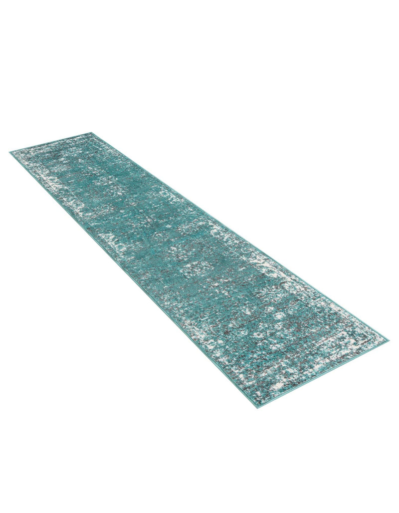 Riviera Elegance Collection Area Rug - Antibes (Turquoise) Runner Turquoise  lifestyle 35