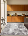 Riviera Elegance Collection Area Rug -  Monaco (Light Gray) Square Light Gray  lifestyle 30