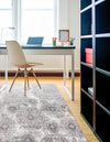 Riviera Elegance Collection Area Rug -  Monaco (Light Gray) Square Light Gray  lifestyle 35