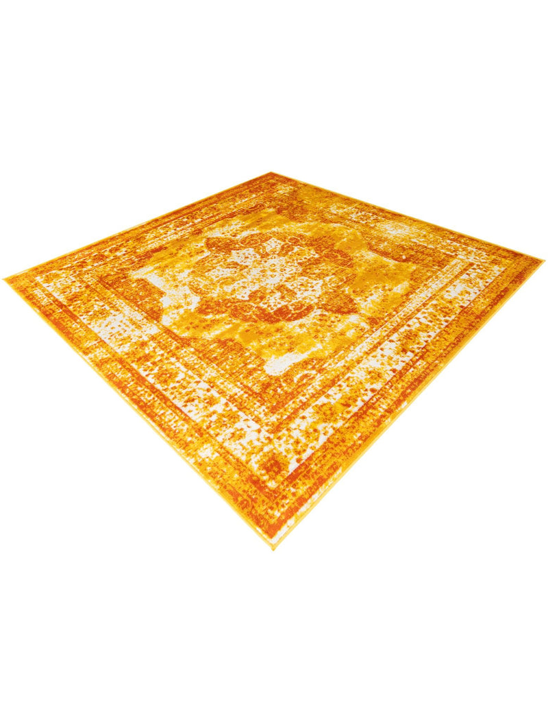 Riviera Elegance Collection Area Rug -  Menton (Orange) Square Orange  lifestyle 43