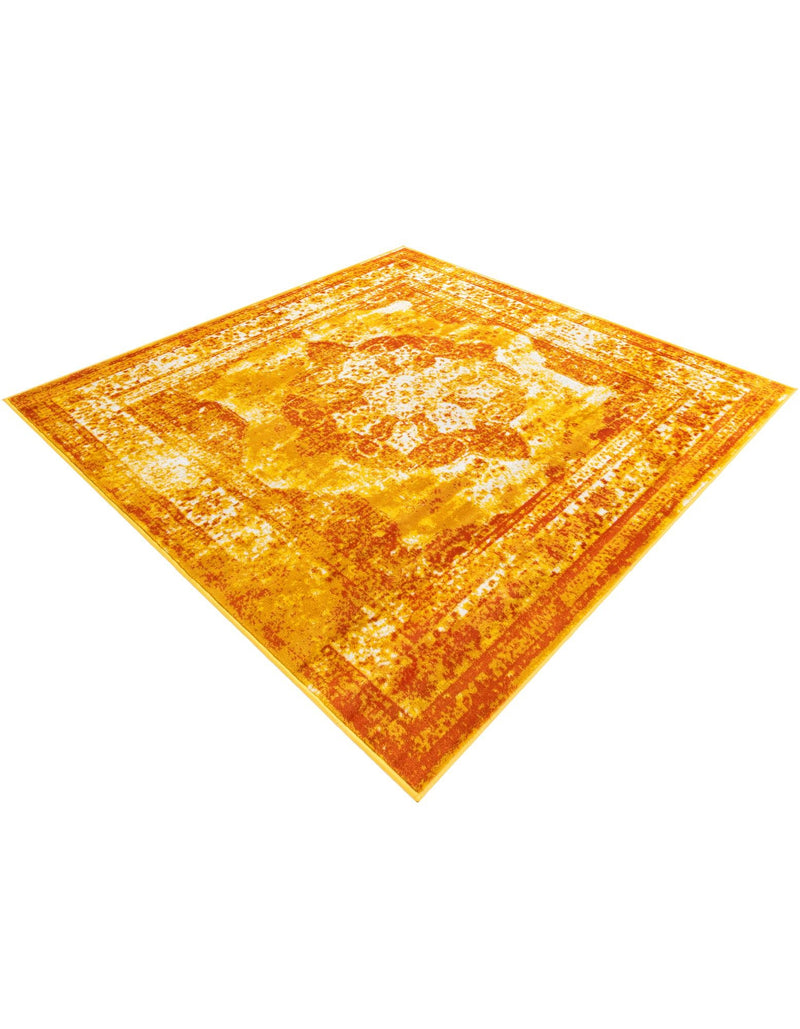 Riviera Elegance Collection Area Rug -  Menton (Orange) Square Orange  lifestyle 44