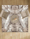 Riviera Elegance Collection Area Rug -  Nice Square Brown  lifestyle 115