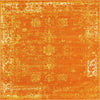 Riviera Elegance Collection Area Rug - Antibes (Orange) Square Orange Main