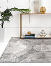 Riviera Elegance Collection Area Rug -  Nice Square Dark Gray  lifestyle 22
