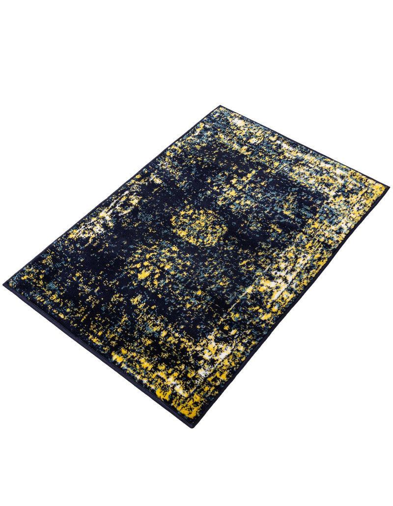 Riviera Elegance Collection Area Rug - Antibes (Navy Blue) Rectangle Navy Blue  lifestyle 11