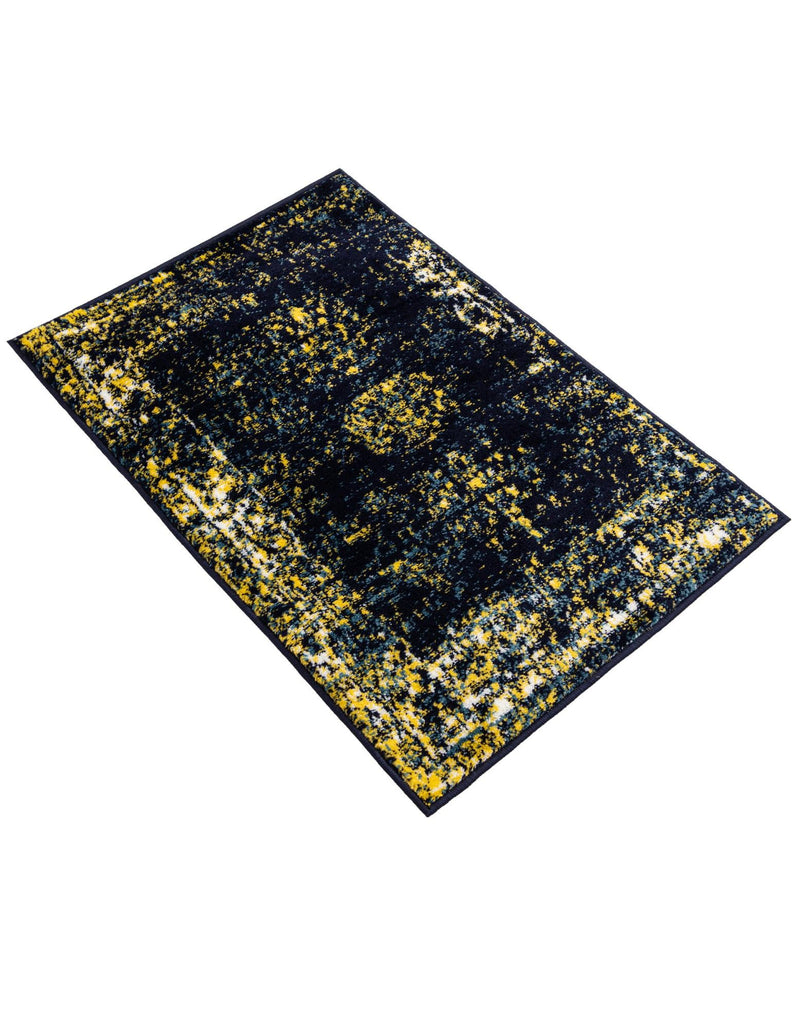Riviera Elegance Collection Area Rug - Antibes (Navy Blue) Rectangle Navy Blue  lifestyle 12