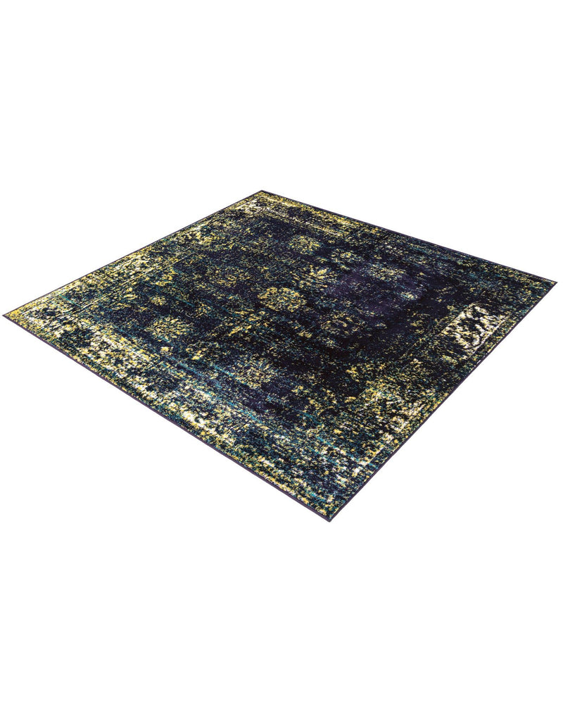 Riviera Elegance Collection Area Rug - Antibes (Navy Blue) Square Navy Blue  lifestyle 41