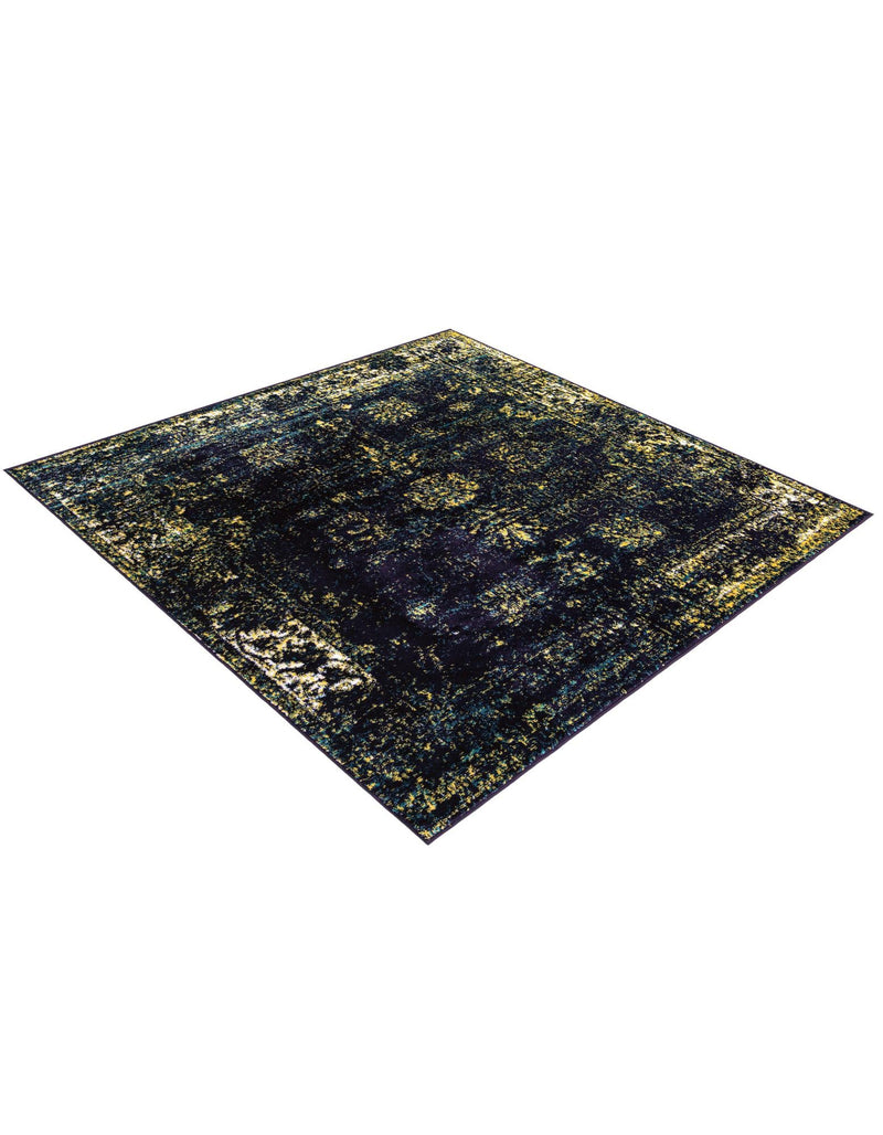 Riviera Elegance Collection Area Rug - Antibes (Navy Blue) Square Navy Blue  lifestyle 42