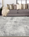 Riviera Elegance Collection Area Rug -  Grasse Square Dark Gray  lifestyle 3