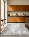 Riviera Elegance Collection Area Rug -  Grasse Square Dark Gray  lifestyle 20