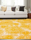Riviera Elegance Collection Area Rug -  Monaco (Yellow) Square Yellow  lifestyle 3