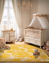 Riviera Elegance Collection Area Rug -  Monaco (Yellow) Square Yellow  lifestyle 5
