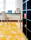 Riviera Elegance Collection Area Rug -  Monaco (Yellow) Square Yellow  lifestyle 11