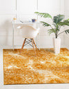 Riviera Elegance Collection Area Rug -  Monaco (Yellow) Square Yellow  lifestyle 36